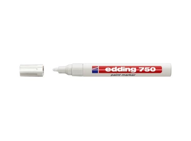 Merkepenn Edding 750 B hvit 